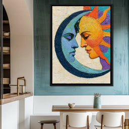 Celestial Lovers Meeting Across Time - NicheCanvas