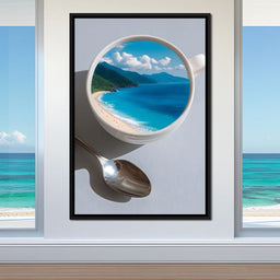 Paradise Brewed on Tabletop - NicheCanvas