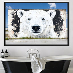 Street Art - Polar Bear - NicheCanvas