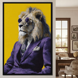 Regal Lion Boss Violet Suit - NicheCanvas