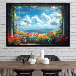 Blossom Breeze Panorama - NicheCanvas