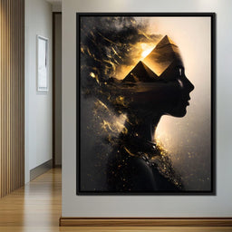 Golden Desert Queen Awakening - NicheCanvas