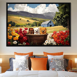 Fluffy Trio - NicheCanvas