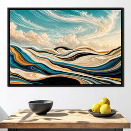 Marble Waves at Dawn - TooplesArt - NicheCanvas
