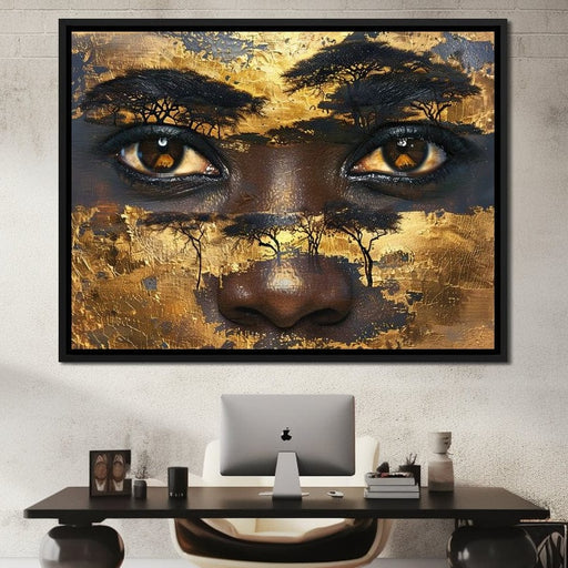 Golden Gaze of Nature - Sakeem Gibbs Canvas Print