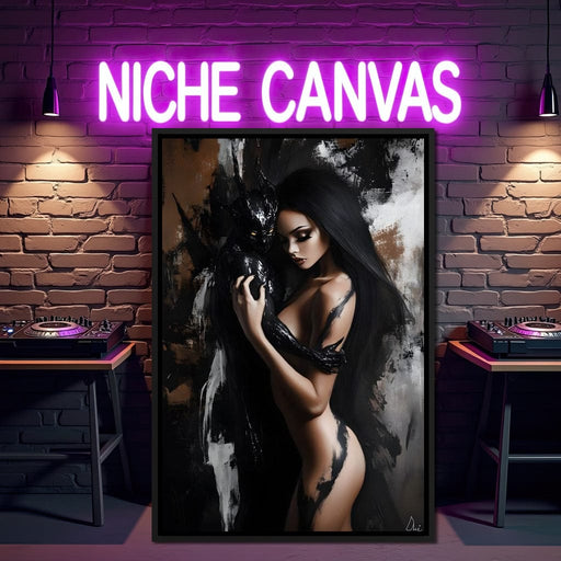 Enigmatic Embrace Essence Canvas Print