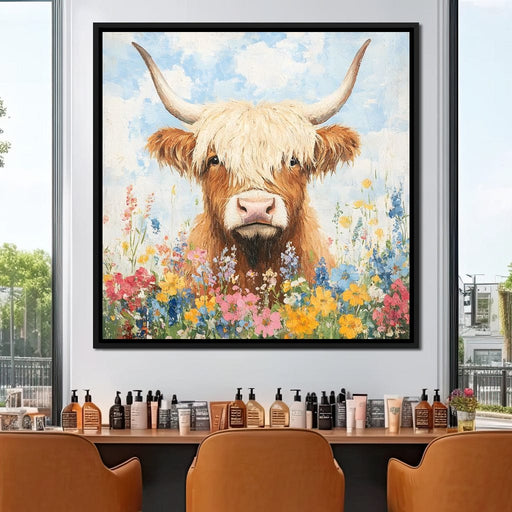 Highland Bloom Encounter Canvas Print