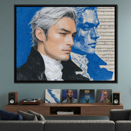 Silver Maestro Sonata Portrait - NicheCanvas