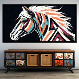 Prismatic Stallion Spirit - NicheCanvas