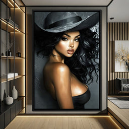 Enchanting Elegance Portrait - NicheCanvas