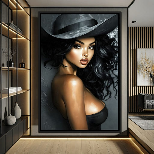 Enchanting Elegance Portrait Canvas Print