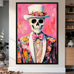 Dapper Skeleton Floral Jubilee - NicheCanvas