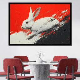 Bunny Running Wild In Vivid Dreams - NicheCanvas