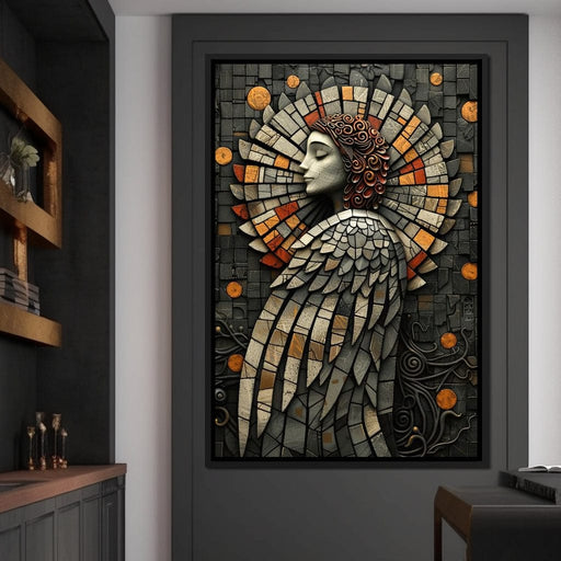 Mosaic Angel Enchantment Canvas Print