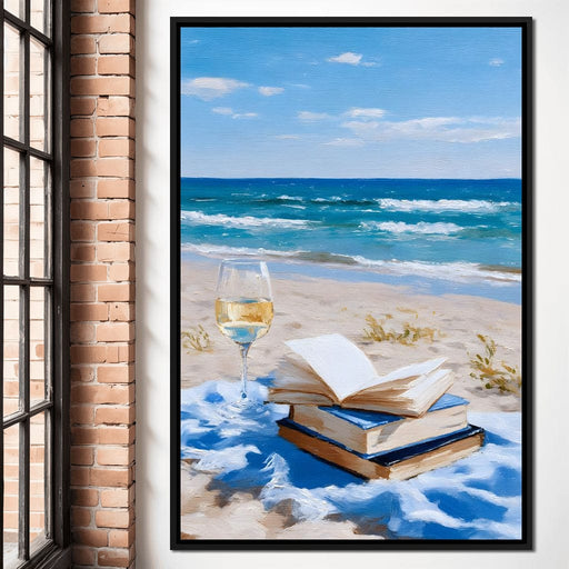 Seaside Pages and Golden Sip Canvas Print