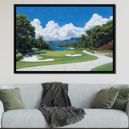 Tranquil Shoreline Golf Retreat - NicheCanvas
