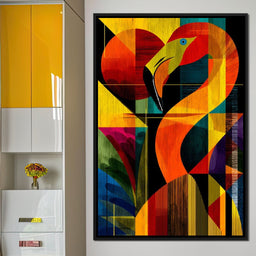 Chromatic Crane Impressions - NicheCanvas