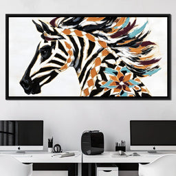 Zebra Mirage Awaits Discovery - Alicia Smith - NicheCanvas