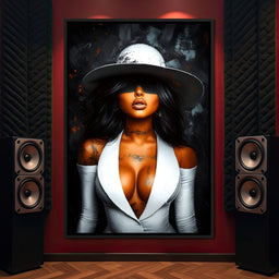 Enigmatic Glamour Portrait - NicheCanvas