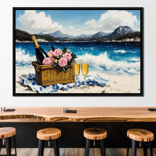 Champagne Dream by the Sea Canvas Print