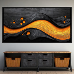 Noir & Gold Symphony - TooplesArt - NicheCanvas