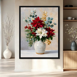 Holiday Poinsettia Bouquet Oil - NicheCanvas