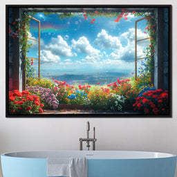 Blossom Breeze Panorama - NicheCanvas