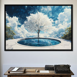 Whispering Celestial Oasis - NicheCanvas