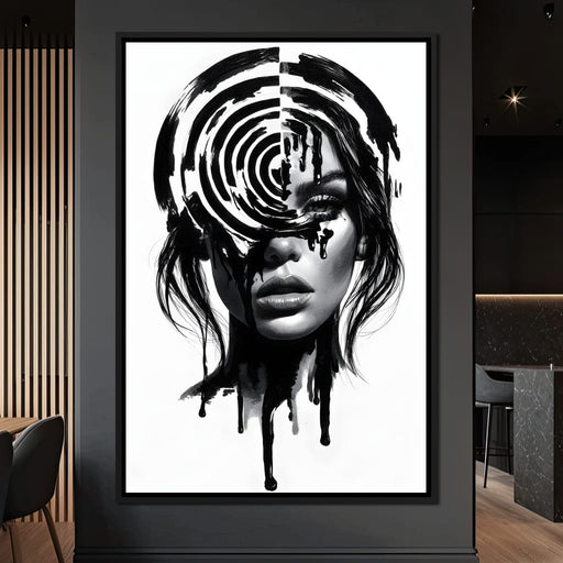 Liquid Thoughts Dissolving Into Form Canvas Print