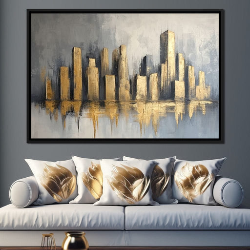Golden Skyline Canvas Print