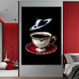 Celestial Tea Reverie - NicheCanvas