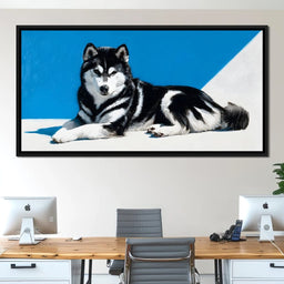 Majestic Husky Sunlit Bliss - NicheCanvas