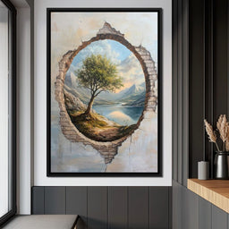 Panoramic Tranquility Portal - NicheCanvas