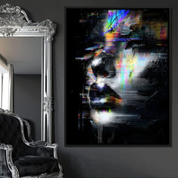 Prismatic Glitch Visage - NicheCanvas