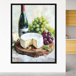 Wine and Cheese Delight - NicheCanvas