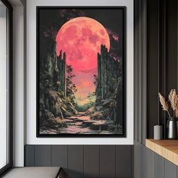 Moonlit Pathway Reverie - NicheCanvas