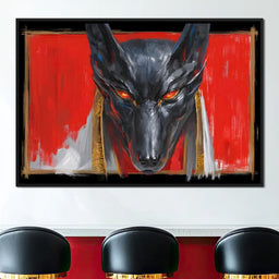 Ancient Jackal Pharaoh Sentinel - NicheCanvas