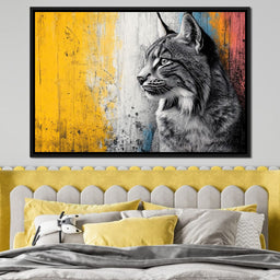 Majestic Wildcat Reflections - NicheCanvas