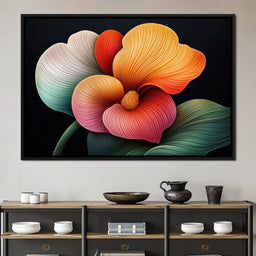 Petals That Dream in Neon - TooplesArt - NicheCanvas