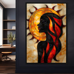 Solar Siren of the Flames - NicheCanvas