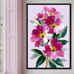 Pink Peony Garden - NicheCanvas