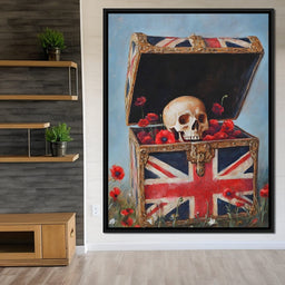 Union Legacy Skull Poppies - NicheCanvas