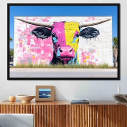 Street Art - Cute Horns - NicheCanvas