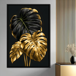 Gilded Foliage Dark Contrast - NicheCanvas