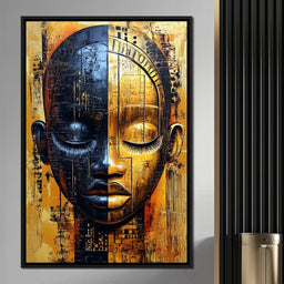 Golden Dreams Masked Essence - NicheCanvas