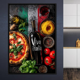 Italian Feast Still Life - NicheCanvas