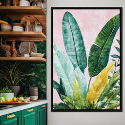 Tropical Leaf Harmony - NicheCanvas