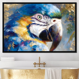 Tropical Macaw Gold Radiance - Neal Hackett - NicheCanvas