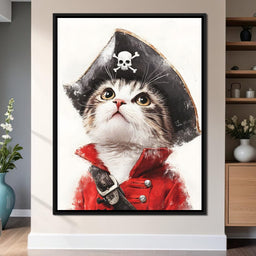 Feline Pirate Adventure - NicheCanvas
