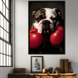 Bulldog Pugilist - NicheCanvas